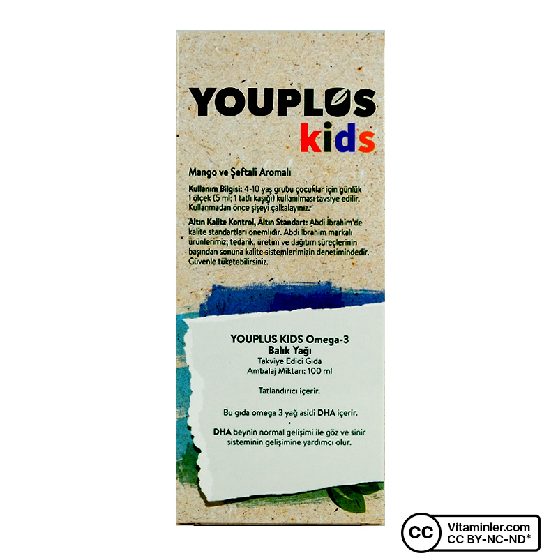 YouPlus Kids Omega-3 Balık Yağı 100 mL