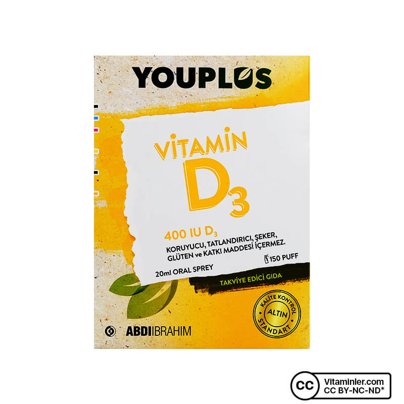 Youplus Vitamin D3 Sprey 20 mL