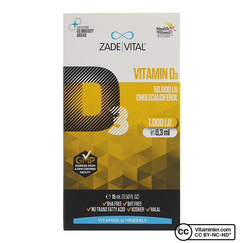 Zade Vital D3 Vitamini 15 mL Oral Damla