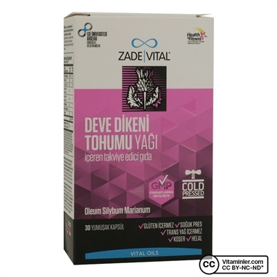 Zade Vital Deve Dikeni Yağı 300 Mg 30 Kapsül – Deve Dikeni (Milk Thistle) – Kullananlar – Kapıda Ödeme – Satın Al