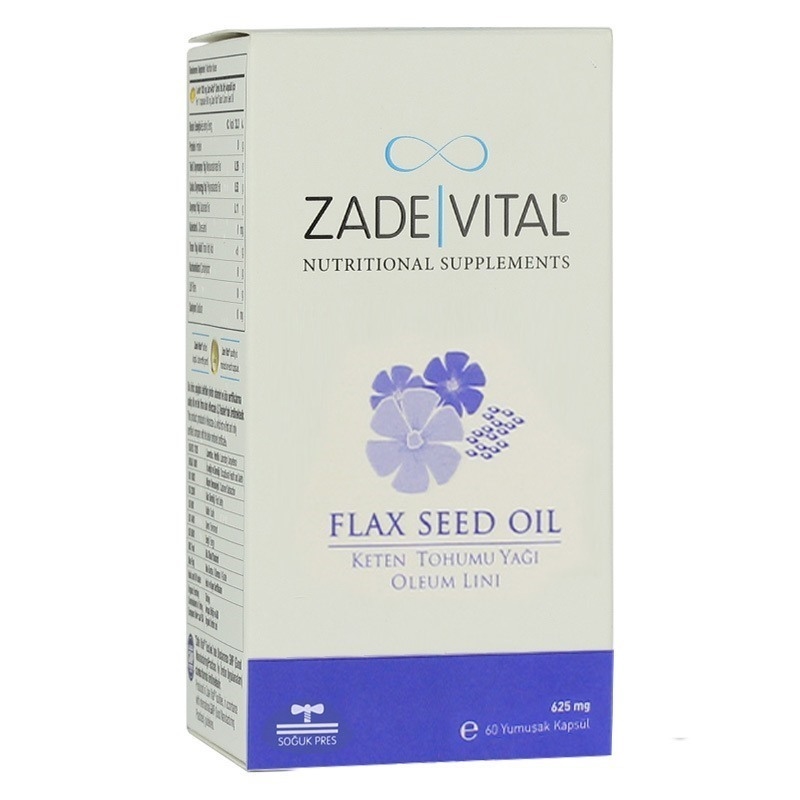 Zade Vital Keten Tohumu Yağı 625 Mg HDPE Kutu 60 Kapsül ...