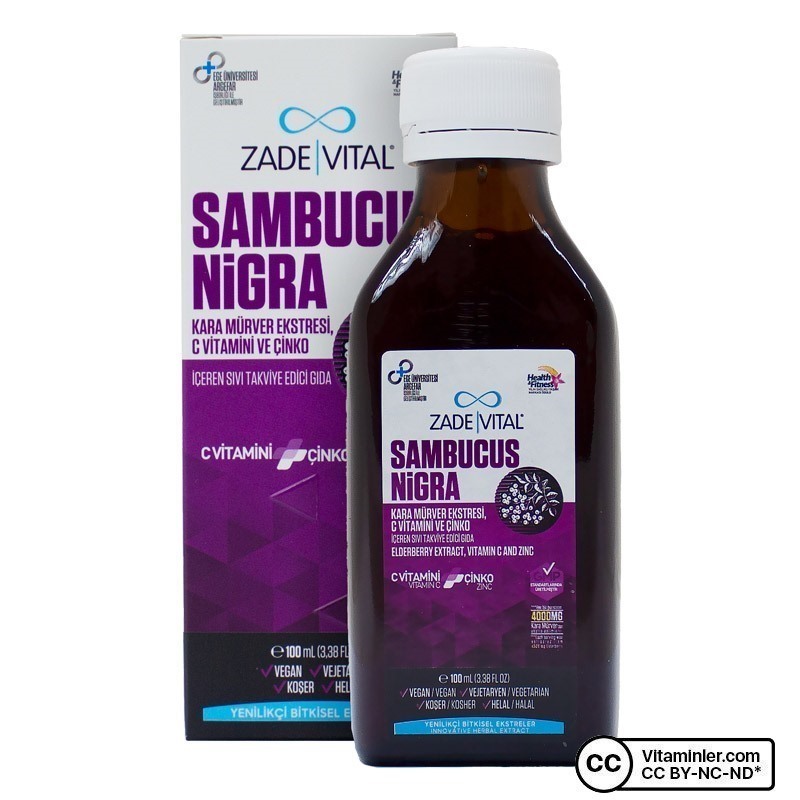 Zade Vital Sambucus Nigra C Vitamini + Çinko 100 mL
