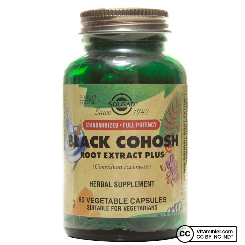 Solgar Black Cohosh Root Extract 60 Kapsül Vitaminler