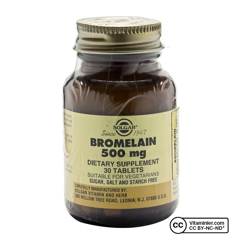 Solgar Bromelain 500 mg 30 Tablet Vitaminler