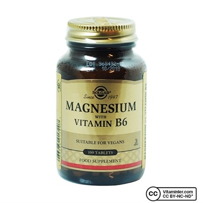 Solgar Magnesium with Vitamin B6 100 Tablet | Vitaminler