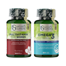Nature's Supreme Multivitamin for Women 100 Kapsül + Omega 3 60 Kapsül Seti