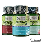 Nature's Supreme Multivitamin for Women + Omega 3 + Probiyotik Seti