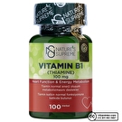 Nature's Supreme Vitamin B1 100 Mg 100 Kapsül