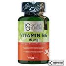 Nature's Supreme Vitamin B6 10 Mg 200 Kapsül
