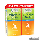 Nature's Supreme Vitamin D3 + K2 Damla 2 x 20 mL