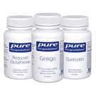 Pure Encapsulations Quercetin + Ginkgo + Glutatyon Seti