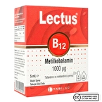 Lectus B12 Metilkobalamin 5 mL Dilaltı Sprey