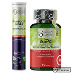 Nature's Supreme Ester-C 60 Tablet + Sambucus Nigra 20 Efervesan Tablet