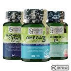 Nature's Supreme Magnezyum + Omega 3 + Probiyotik Seti