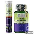 Nature's Supreme Multi Magnesium Complex 60 Tablet + Sambucus Nigra 20 Efervesan Tablet