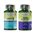 Nature's Supreme Omega 3 100 Kapsül + Multi Magnesium Complex 60 Tablet Seti
