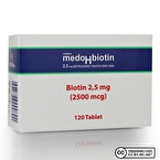 Nutrafarm MedoHbiotin Biotin 2500 Mcg 120 Tablet