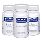 Pure Encapsulations Biotin + Bromelain + Probiyotik Seti