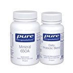 Pure Encapsulations Mineral 650A + Probiyotik Seti