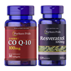 Puritan's Pride Coenzyme Q-10 + Resveratrol Seti