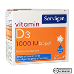 Sorvagen Vitamin D3 1000 IU 20 mL Damla