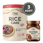 Clean Powders Protein Spread Çikolata + 3'lü Pirinç Patlağı Kombinasyonu