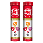 Ülker Everwell C-D-Çinko-Aserola 15 Efervesan Tablet  2 Adet