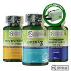 Nature's Supreme Magnezyum + Multivitamin For Men + Omega 3 Seti