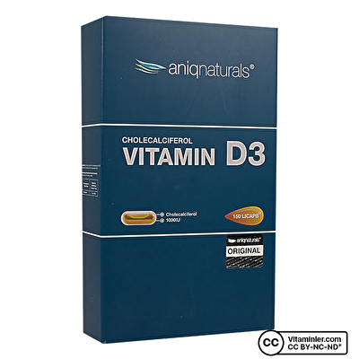 Aniqnaturals Vitamin D3 150 Kapsül