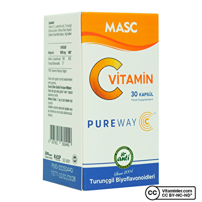 Anti Masc Pureway C Vitamini 30 Kapsül