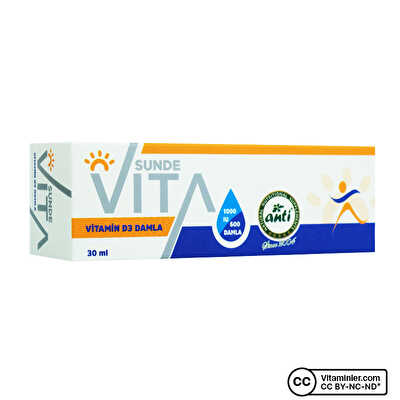 Anti Sunde Vita D3 1000 IU 30 mL Damla