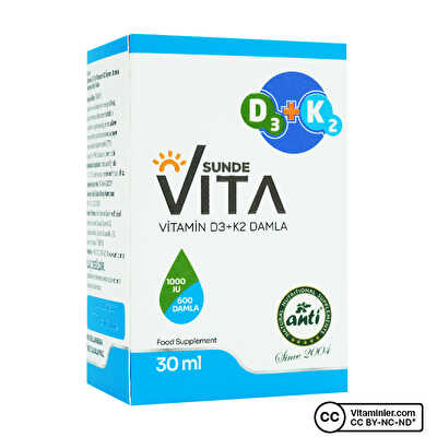 Anti Sunde Vita D3 K2 30 mL Damla