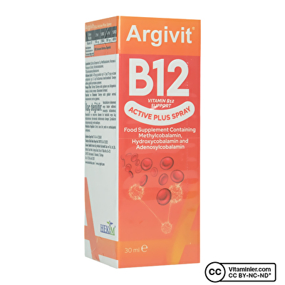 Argivit Vitamin B12 1000 Mcg 30 mL Sprey