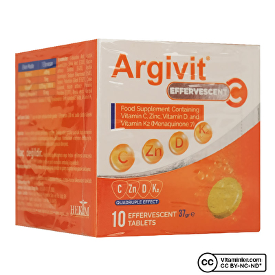 Argivit Vitamin C 10 Efervesan Tablet 