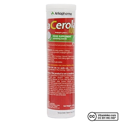 Arkopharma Acerola 1000 C Vitamini 15 Çiğneme Tableti
