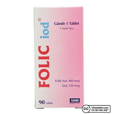 Assos Folic Iod 90 Tablet