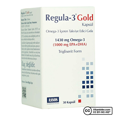 Assos Regula-3 Gold Omega-3 1250 mg 30 Kapsül