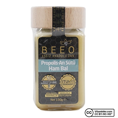Bee'o Propolis Arı Sütü Ham Bal 190 Gr