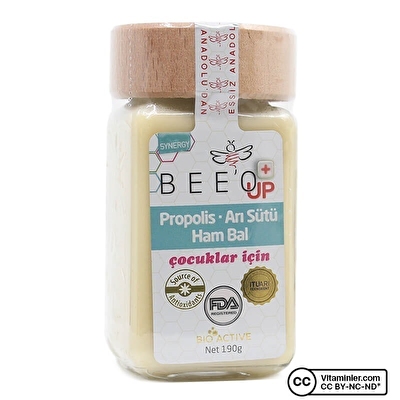 Bee'o UP Propolis Arı Sütü Ham Bal (Çocuk) 190 Gr