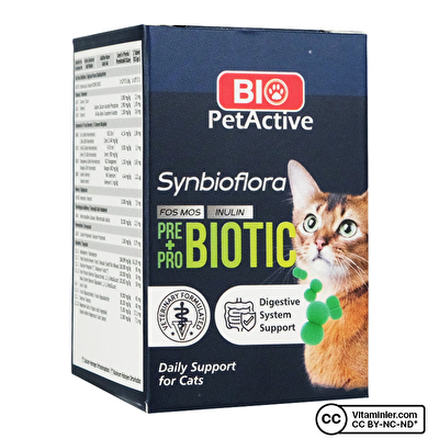 Bio PetActive Synbioflora Probiotic For Cats 60 Tablet