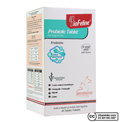 Biofeline Probiotic For Cats and Dogs 25 Tablet