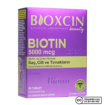 Bioxcin Biotin 5000 Mcg 30 Tablet