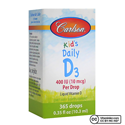 Carlson Kid's Daily D3 400 IU Drop D3 Vitamini Damlası 10.3 mL