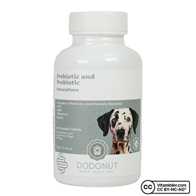 Dodonut NaturaFlora Probiotic For Dogs 60 Tablet