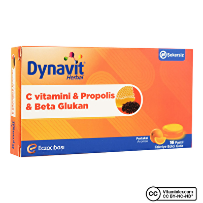 Dynavit C Vitamini + Propolis + Beta Glukan 16 Pastil