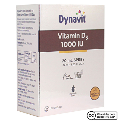 Dynavit Vitamin D3 1000 IU 20 mL Sprey