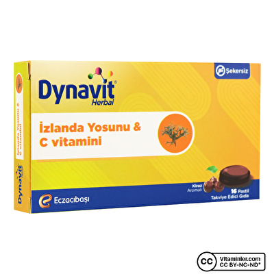Dynavit İzlanda Yosunu + C Vitamini 16 Pastil