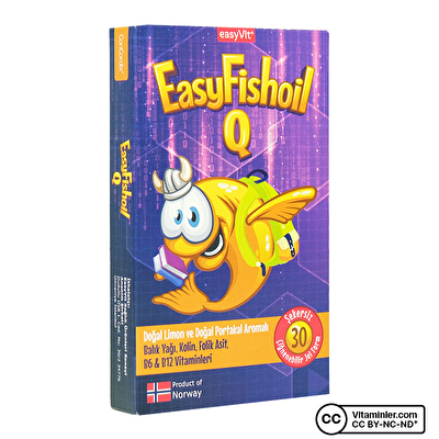 EasyVit Easy Q Kids 30 Çiğnenebilir Form