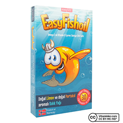EasyVit EasyFishoil Omega 3 30 Çiğnenebilir Form