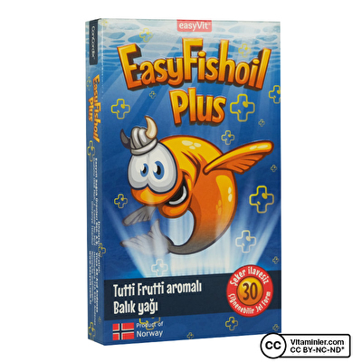 EasyVit EasyFishoil Plus 30 Çiğnenebilir Form